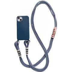 Чехол TPU two straps California для Apple iPhone 13 (6.1") Синий / Cosmos blue
