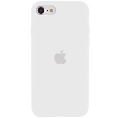 Уценка Чехол Silicone Case Full Protective (AA) для Apple iPhone SE (2020) Вскрытая упаковка / Белый / White