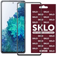 Захисне скло SKLO 3D (full glue) для Samsung Galaxy S21 FE Чорний