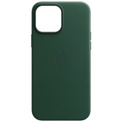 Шкіряний чохол Leather Case (AA) with MagSafe для Apple iPhone 13 Pro (6.1") Military green
