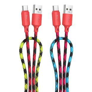 Дата кабель Hoco X116 Meridian USB to Type-C 3A (1m) Gradient Red Mix