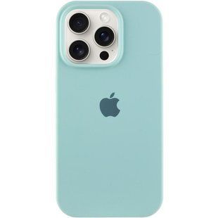 Чехол Silicone Case Full Protective (AA) для Apple iPhone 16 Pro Max (6.9") Бирюзовый / Beryl