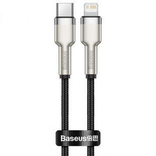 Дата кабель Baseus Cafule Metal Type-C to Lightning PD20W (1m) (CATLJK-A) Черный