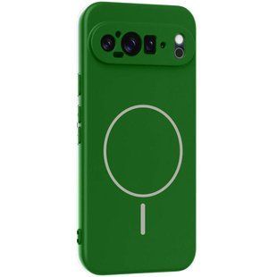 Чохол Silicone Cover Lakshmi Full Camera (AA) with Magnetic Fit для Google Pixel 9 Pro XL Зелений / Dark green