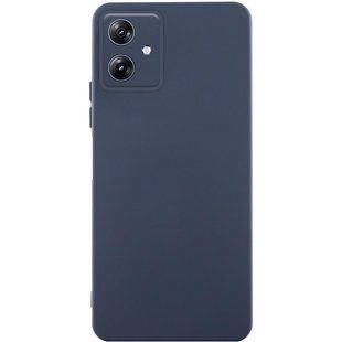 Чехол TPU GETMAN Liquid Silk Full Camera для Motorola Moto G54 Синий / Midnight Blue