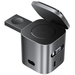 БЗУ Acefast Z9 6in1 35W GaN + СЗУ 45W Metal grey