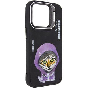 TPU+PC чехол Friends для Apple iPhone 15 (6.1") Black Cat