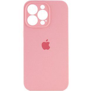 Чохол Silicone Case Full Camera Protective (AA) для Apple iPhone 16 Pro (6.3") Рожевий / Light pink