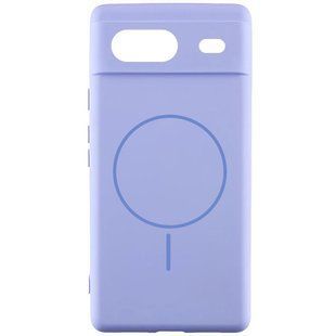Чехол Silicone Cover Lakshmi Full Camera (AA) with MagFit для Google Pixel 7a Сиреневый / Dasheen