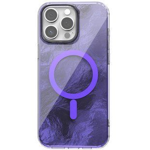 Чехол TPU Shiny Mountain Magnetic Fit для Apple iPhone 15 Pro Max (6.7") Purple