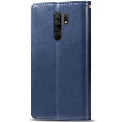 Шкіряний чохол книжка GETMAN Gallant (PU) для Xiaomi Redmi Note 8 Pro Синій