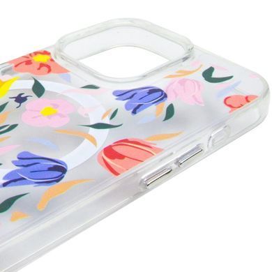 TPU+PC чохол Clear Garden with Magnetic Fit для Apple iPhone 16 Pro (6.3") Tropical Art