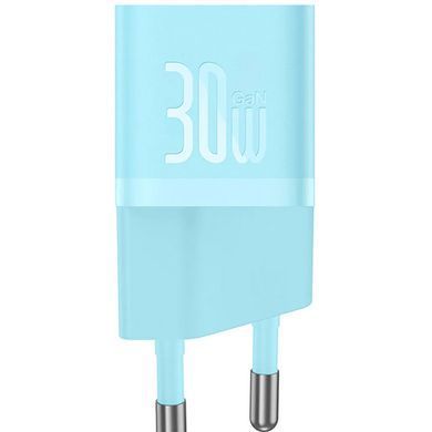 СЗУ Baseus GaN5 Fast Charger mini PD30W (1USB-C) + кабель Type-C to Type-C (P10110902) Galaxy Blue
