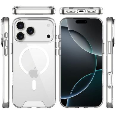 Чехол TPU Space Case with Magnetic Fit для Apple iPhone 17 Pro Max (6.9") Прозрачный