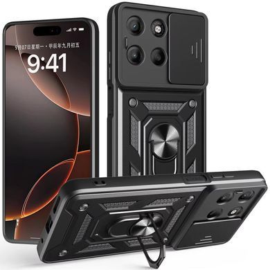 Чохол Ummi Camshield Serge Ring для Motorola Moto G57 Power Чорний / Black