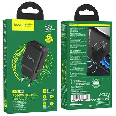 МЗП Hoco N28 Founder 20W Type-C + USB Black