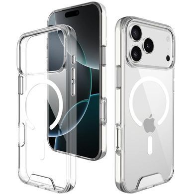 Чехол TPU Space Case with Magnetic Fit для Apple iPhone 17 Pro Max (6.9") Прозрачный
