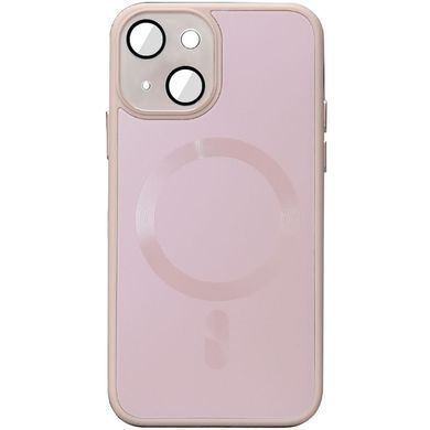 Чехол TPU+Glass Sapphire Midnight with Magnetic Fit для Apple iPhone 15 Plus (6.7") Розовый / Pink Sand