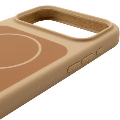 Чехол Silk Duo Color (AA) NO LOGO with Magnetic Fit для Apple iPhone 17 Pro (6.3") Desert Gold