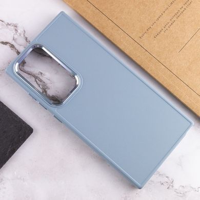 TPU чехол Bonbon Metal Style для Samsung Galaxy S24 Ultra Голубой / Mist blue