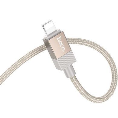 Аудіо кабель Aux Hoco UPA32A Clever digital (Lightning to AUX 3.5mm) (1m) Gold