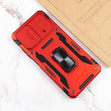 Ударопрочный чехол Camshield Army Ring для Xiaomi Poco X5 5G / Note 12 5G Красный / Red