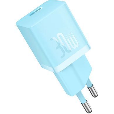 СЗУ Baseus GaN5 Fast Charger mini PD30W (1USB-C) + кабель Type-C to Type-C (P10110902) Galaxy Blue