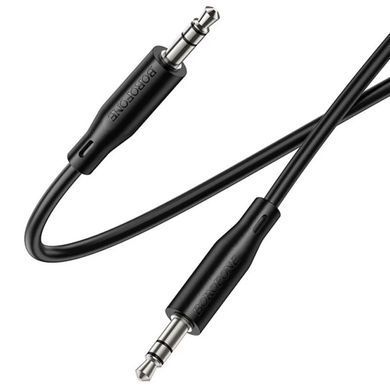 Аудіо кабель Aux Borofone BL25 Nice (1m) Black