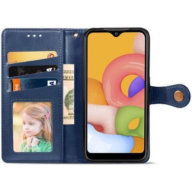 Шкіряний чохол книжка GETMAN Gallant (PU) для Xiaomi Redmi Note 8 Pro Синій