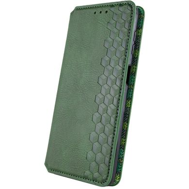 Шкіряний чохол книжка GETMAN Cubic (PU) для Xiaomi Poco F5 / Note 12 Turbo Зелений