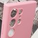 Чехол Silicone Cover Lakshmi Full Camera (AAA) для Samsung Galaxy S23 Ultra Розовый / Light pink фото 6