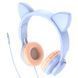 Накладні навушники Hoco W36 Cat ear (3.5mm/1.2m) Dream Blue фото 2