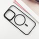 TPU+PC чехол Blueo Skin Friendly Frosted with MagSafe для Apple iPhone 16 Pro (6.3") Черный фото 10