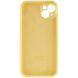 Чехол Silicone Case Full Camera Protective (AA) для Apple iPhone 15 Plus (6.7") Желтый / Mellow Yellow фото 4
