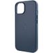 Шкіряний чохол Leather Case (AA) with MagSafe для Apple iPhone 14 Plus (6.7") Indigo Blue фото 6