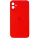 Уценка Чехол Silicone Case Square Full Camera Protective (AA) для Apple iPhone 11 (6.1") Вскрытая упаковка / Красный / Red