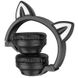 Уцінка Накладні бездротові навушники BOROFONE BO18 Cat ear Пошкоджена упаковка / Чорний фото 2
