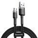 Дата кабель Baseus Cafule USB to MicroUSB Cable 1.5A (2m) (CAMKLF-C) Серый / Черный фото 2