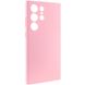 Чехол Silicone Cover Lakshmi Full Camera (AAA) для Samsung Galaxy S23 Ultra Розовый / Light pink фото 2