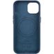 Шкіряний чохол Leather Case (AA) with MagSafe для Apple iPhone 14 Plus (6.7") Indigo Blue фото 2