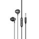 Стерео Наушники Hoco M125 Smart metal universal (3.5mm/1.2m) Black