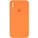 Чохол Silicone Case Square Full Camera Protective (AA) для Apple iPhone XS Max (6.5") Помаранчевий / Papaya