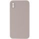 Чехол Silk Square Full Camera Protective (AA) NO LOGO для Apple iPhone X / XS (5.8") Серый / Light Grey
