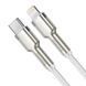 Дата кабель Baseus Cafule Metal Type-C to Lightning PD20W (2m) (CATLJK-B) Белый фото 2