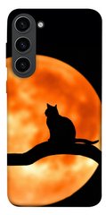Чохол itsPrint Кіт на тлі місяця для Samsung Galaxy S23