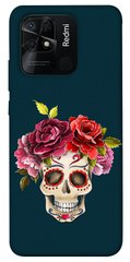 Чехол itsPrint Flower skull для Xiaomi Redmi 10C