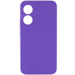 Чохол Silicone Cover Lakshmi Full Camera (AAA) для Oppo A58 4G Фіолетовий / Amethyst