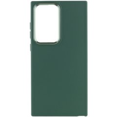 TPU чохол Bonbon Metal Style для Samsung Galaxy S24 Ultra Зелений / Army green