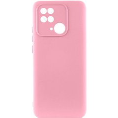 Чохол Silicone Cover Lakshmi Full Camera (AAA) для Xiaomi Redmi 10C Рожевий / Light pink