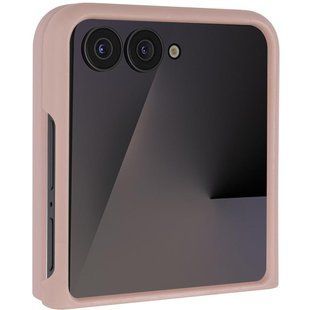 Чехол Foldables Silicone Cover Lakshmi (AAA) для Motorola Razr 50 Розовый / Pink Sand